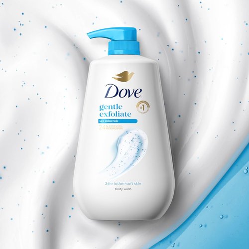 Dove Body Wash - Gentle Exfoliating Cleanser with Sea Minerals | 30.6 oz for Soft, Moisturized Skin