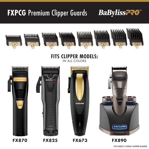 BaBylissPRO Clipper Guards - Precision Fit for Professional Hair Cutting | Durable & Easy to Use