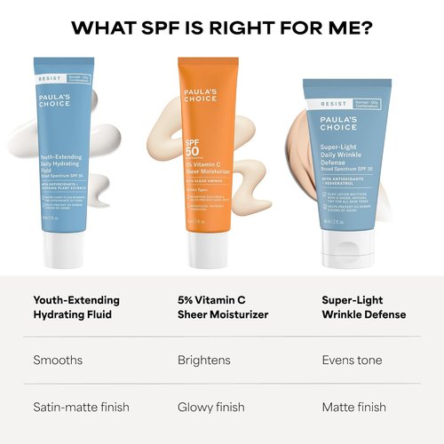 Paula's Choice RESIST Super-Light Daily Wrinkle Defense - SPF 30 Mineral Sunscreen for Oily Skin | Matte Tinted Moisturizer, Fragrance-Free