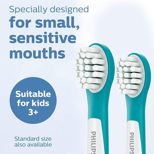 Philips Mini Brush Heads - Sonic Toothbrush Replacement Heads | Compatible with HX6032/05