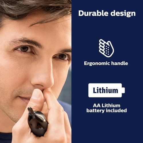 Philips Norelco Nose Trimmer 3000 - Precision Grooming for Nose, Ears & Eyebrows | NT3600/62