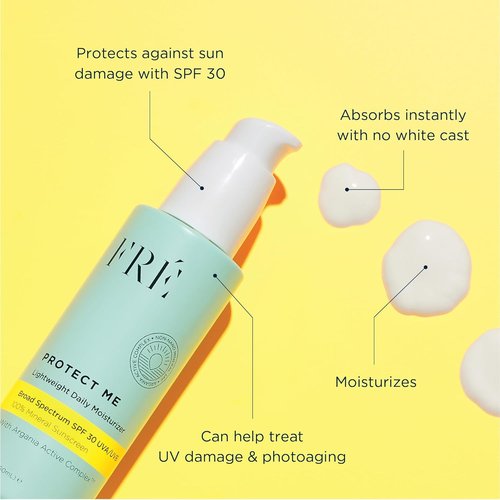 PROTECT ME by FRE Skincare - Mineral Face Sunscreen SPF 50 with Non-Nano Zinc Oxide | Reef Safe, Water-Resistant, No White Cast