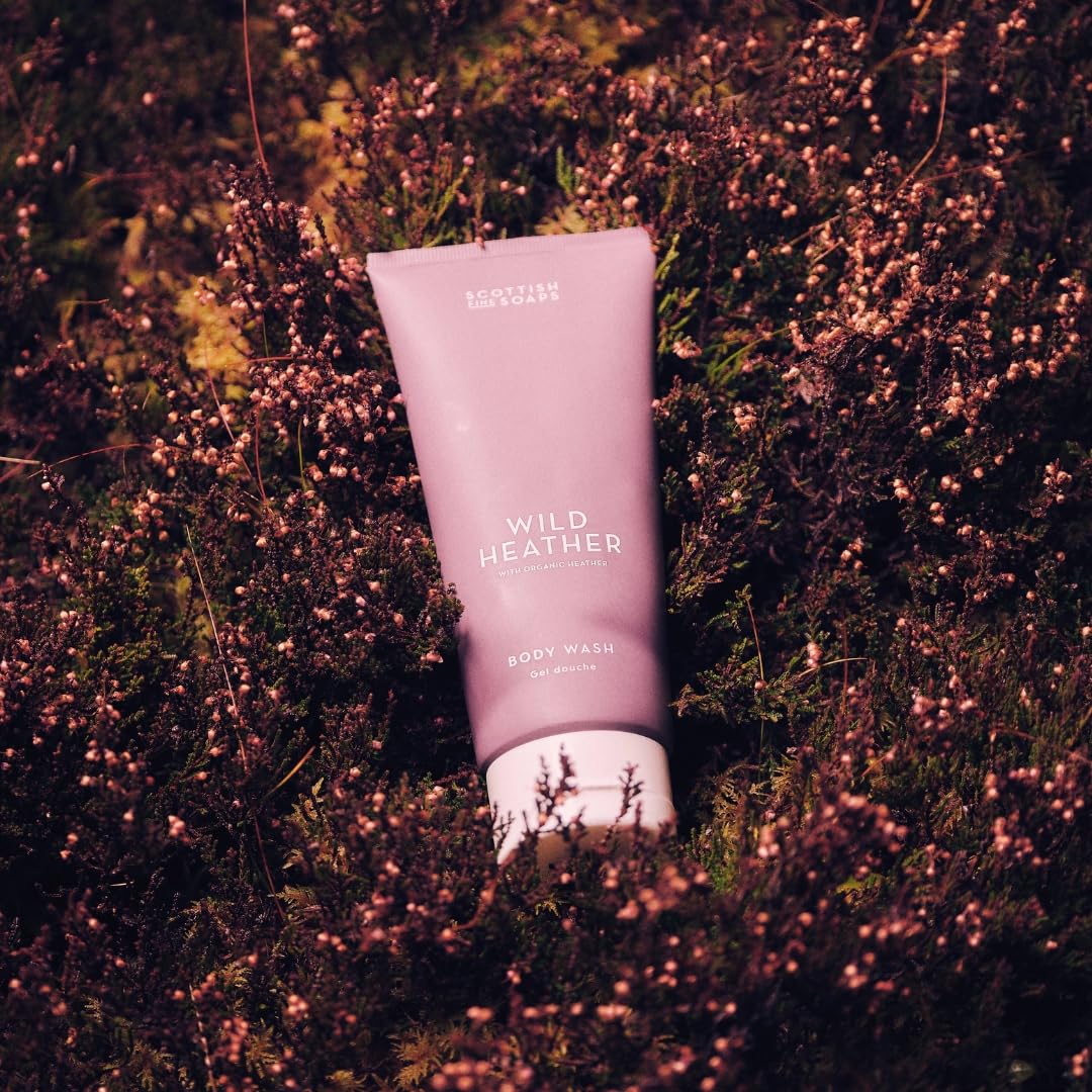 Scottish Fine Soaps Wild Heather Body Wash - Organic Ingredients with Pink Pepper & Cedarwood | 75ml