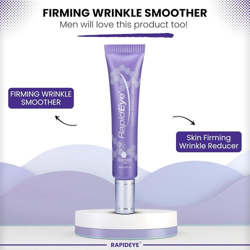 RapidEye Firming Eye Cream - Anti-Aging Formula with Retinol, Caffeine & Peptides | 0.5 fl oz for Puffiness & Fine Lines