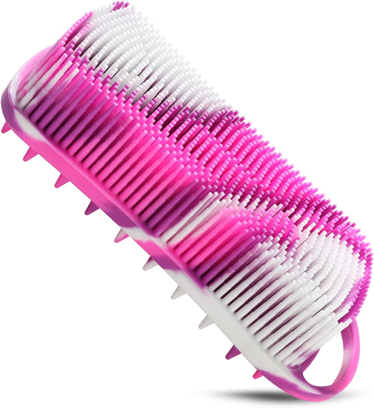 Skiennix Silicone Body Scrubber - Gentle Exfoliating Bath Brush for Women | Travel-Friendly Deep Clean & Massage
