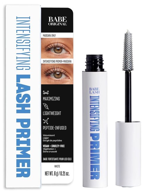 Babe Original Lash Primer & Mascara - Intensifying Formula with Peptides & Shea Butter | Nourishing & Cruelty-Free