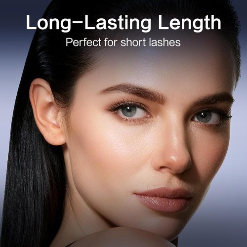 CARSLAN Double Extension Curling Mascara - Dual Brush Design for Length & Volume, Black, 0.18 Fl Oz