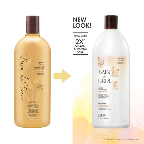 Bain de Terre Passion Flower Conditioner - Luxurious Hydration for Vibrant Color | Paraben-Free & Vegan