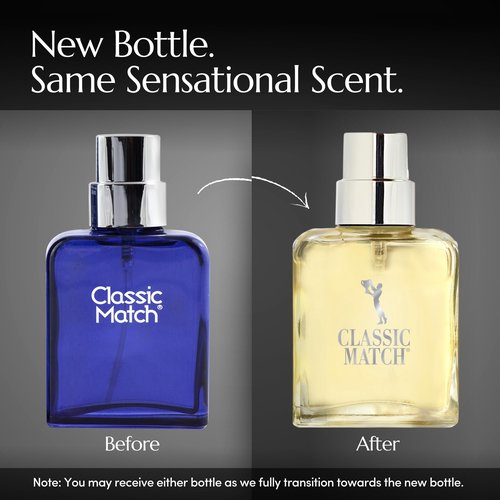 PB ParfumsBelcam Blue Classic Match Eau de Toilette Spray for Men – Modern Citrus Fougere Fragrance, Notes of Melon, Moss and Patchouli, Cologne Alternative, Signature Fragrance – 2.54 Fl Oz