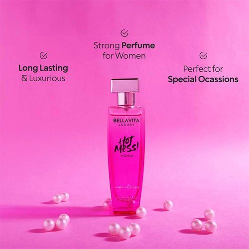 Bellavita Luxury Hot Mess Eau de Parfum - 100 ml | Fresh Mandarin & Exotic Passionfruit Notes | Long-Lasting Women's Fragrance