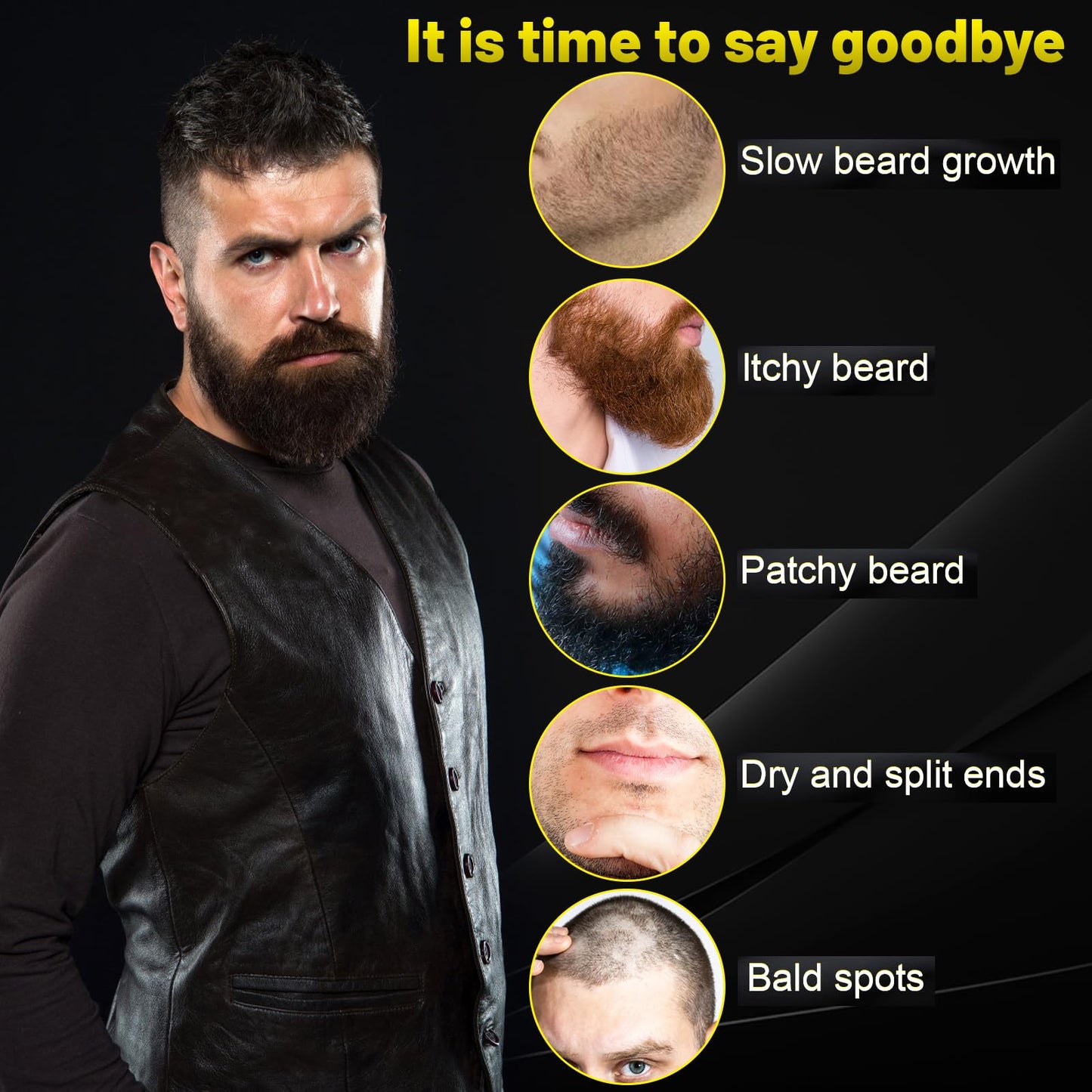 First Melody Beard Balm, Maximum Concentration BIOTIN, with Castor Oil and Argan & Jojoba Oils, Promotes Beard Growth, Styles, Strengthens & Softens Beards & Mustaches, 2 Ounce，Sandalwood