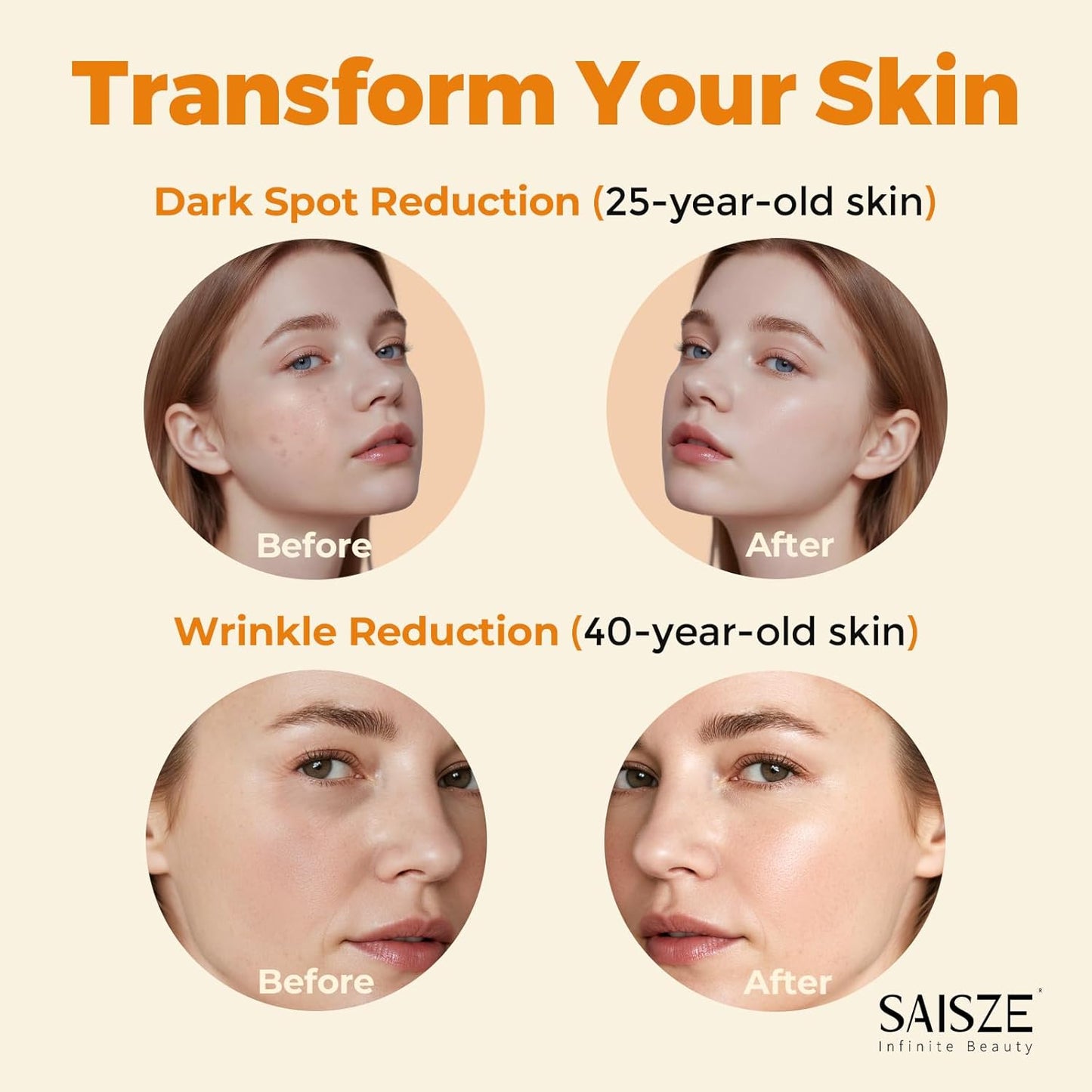 Skiennix Vitamin C Serum - Anti-Aging Facial Serum for Dark Spots | 60ml Hydrating Formula