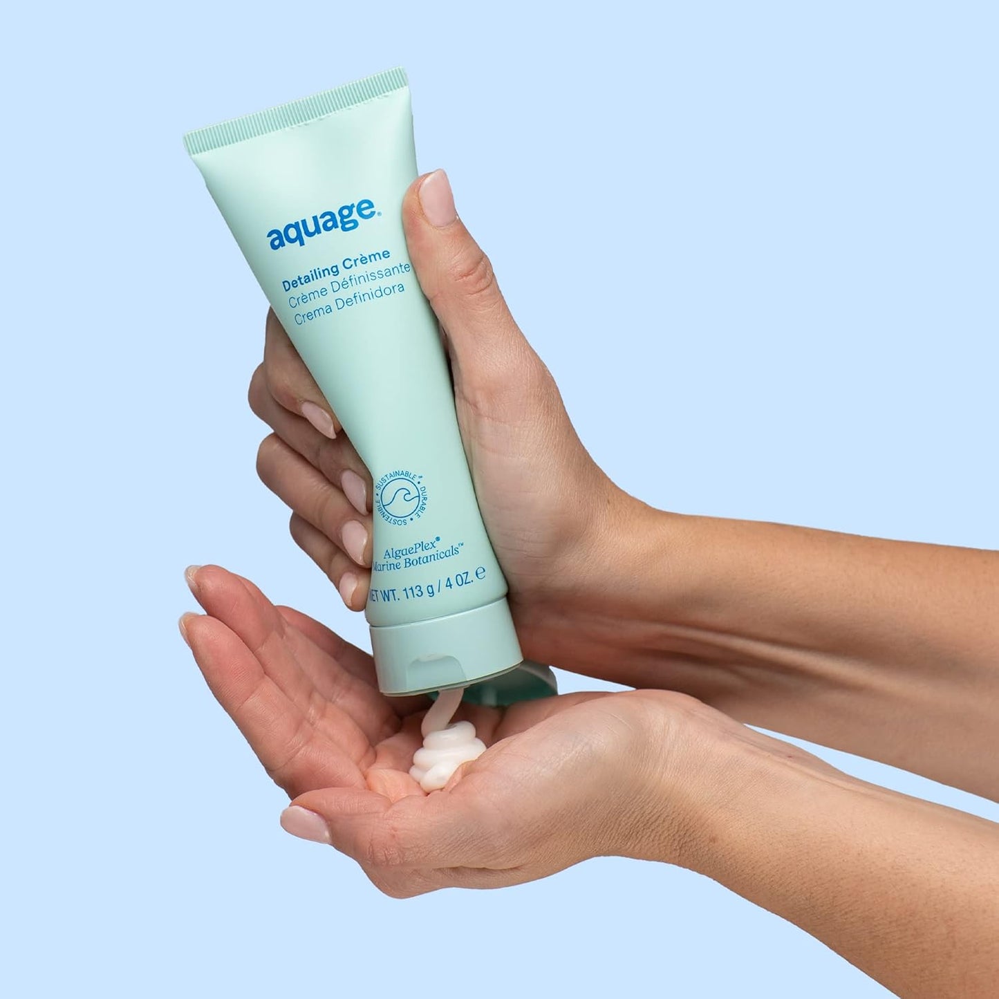 AQUAGE Detailing Creme - Light Texture Definition & Shine Enhancement for Natural Hair | 4 oz