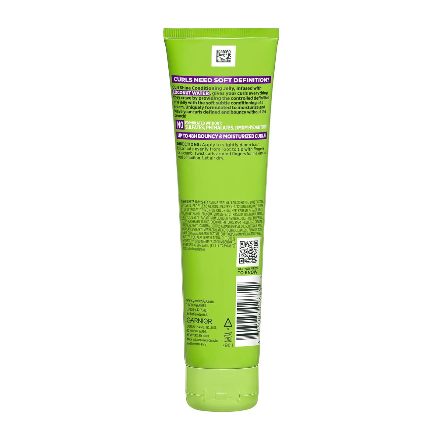 Garnier Fructis Curl Sculpt Conditioning Cream Gel - Bounce & Moisture, 5.1 Fl Oz