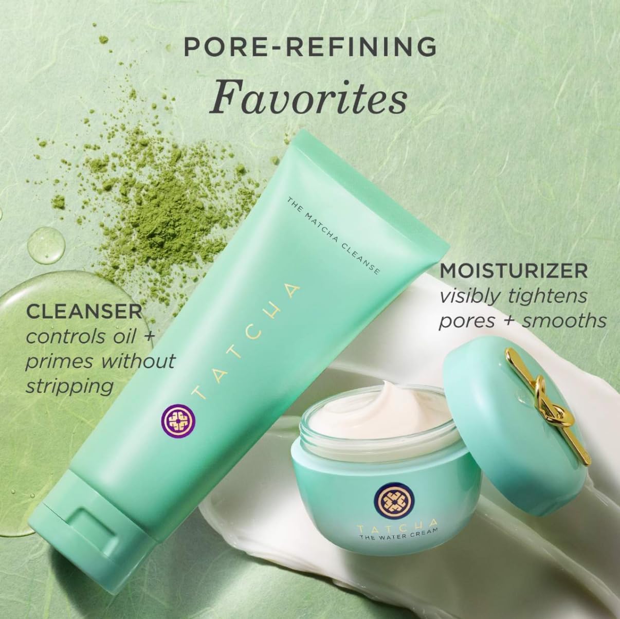 TATCHA The Water Cream - Hydrating Face Moisturizer for Pure, Poreless Skin | Lightweight Formula