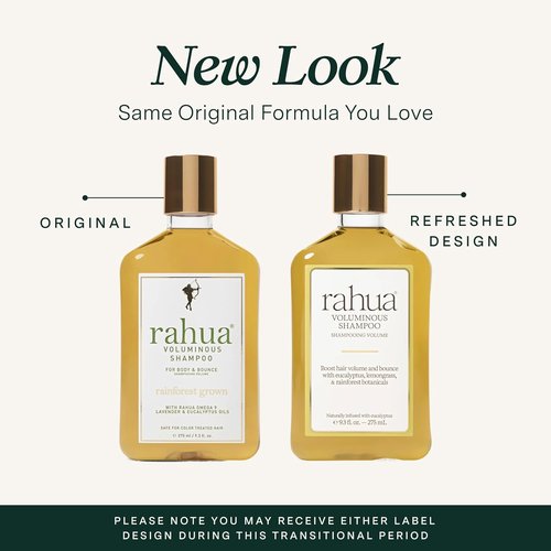 Rahua Voluminous Shampoo - Vegan Formula for Fine to Medium Hair | Gentle Cleansing with Quinoa & Aloe