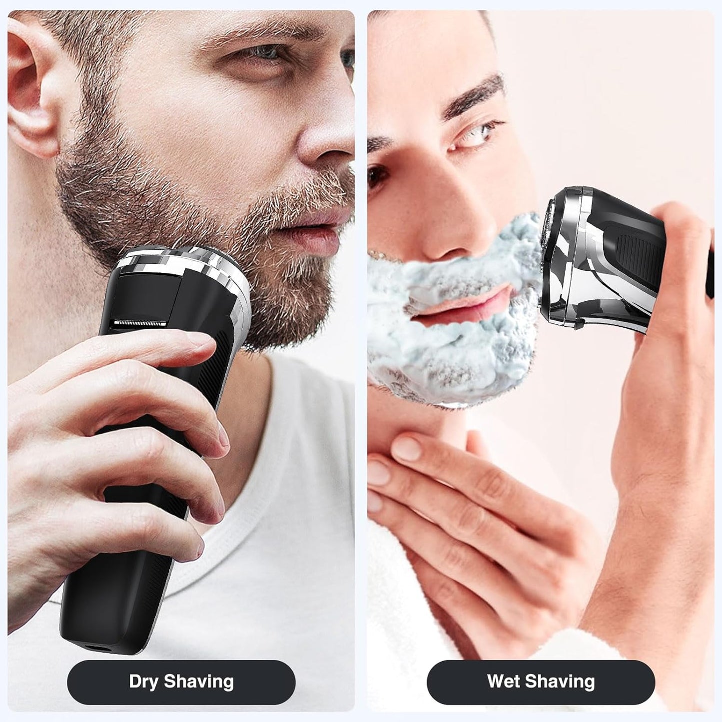 Skiennix Electric Razor for Men - 90-Minute Rotary Shaver with 4D Floating Head & LCD Display | Waterproof & Fast Charge