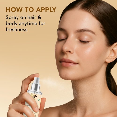 Botanic Hearth Vanilla Hair Perfume & Body Mist, Long-Lasting Hair Deodorizer & Body Scent for Women & Men, Alcohol-Free Clean Fragrance Hair Spray For Everyday Wear, All Day Freshness, 3.4 Fl Oz