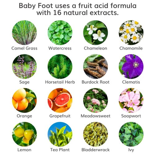 Baby Foot - Original Foot Peel Exfoliator for Men - Mint Scented Mask for Soft, Smooth Feet | 2.7 Fl. Oz.