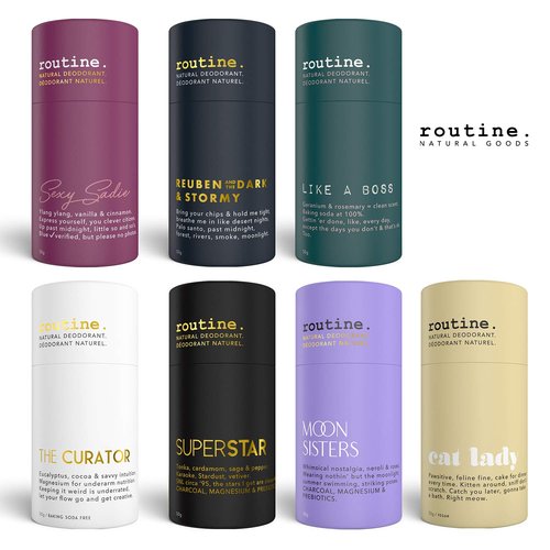 ROUTINE Natural Deodorant Stick - Eucalyptus Scented Antiperspirant for Sensitive Skin | 50g - Aluminum & Baking Soda Free