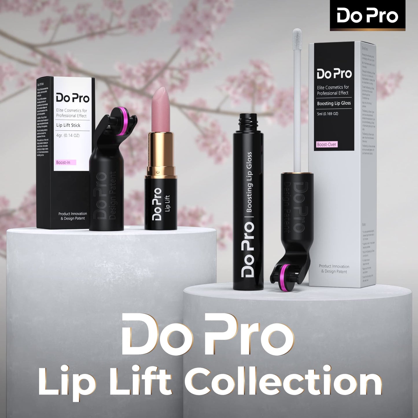 Gentle Lip Lift Stick Boost-In - Plumper Stick with Anti-Aging Stimulating Roller, Plumping Lip Stick with Hyaluronic Acid, Collagen, Vitamin C & E - Volumizing & Hydrating Lip Plumping Serum - 5ml