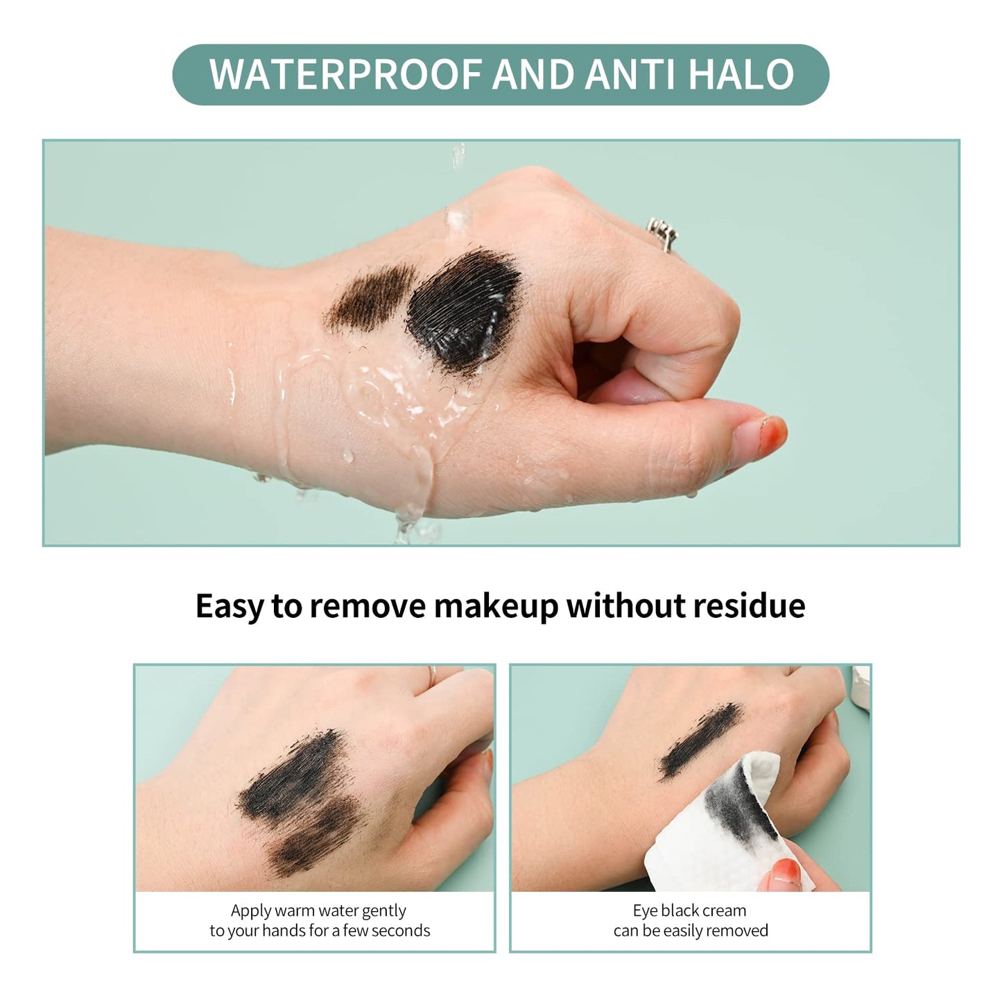 Skiennix 2-In-1 Mascara - 5X Longer Waterproof Lash with Natural Lengthening & Thickening Effect