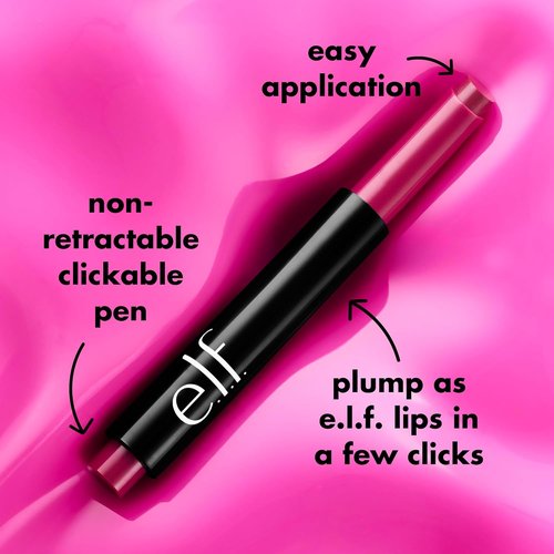 e.l.f. Pout Clout Lip Plumping Pen - Nourishing Vegan Lip Balm for Sheer Color & Shine | Just Peachy