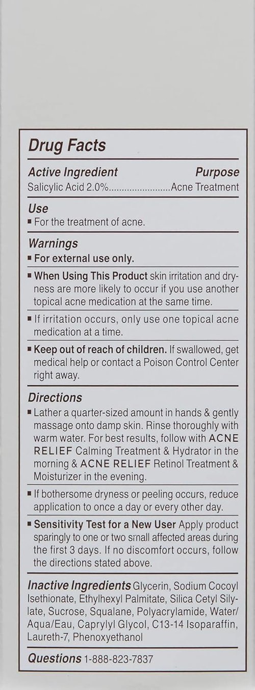 Perricone MD Acne Relief Cleanser - Gentle & Soothing Formula | 6 oz Size