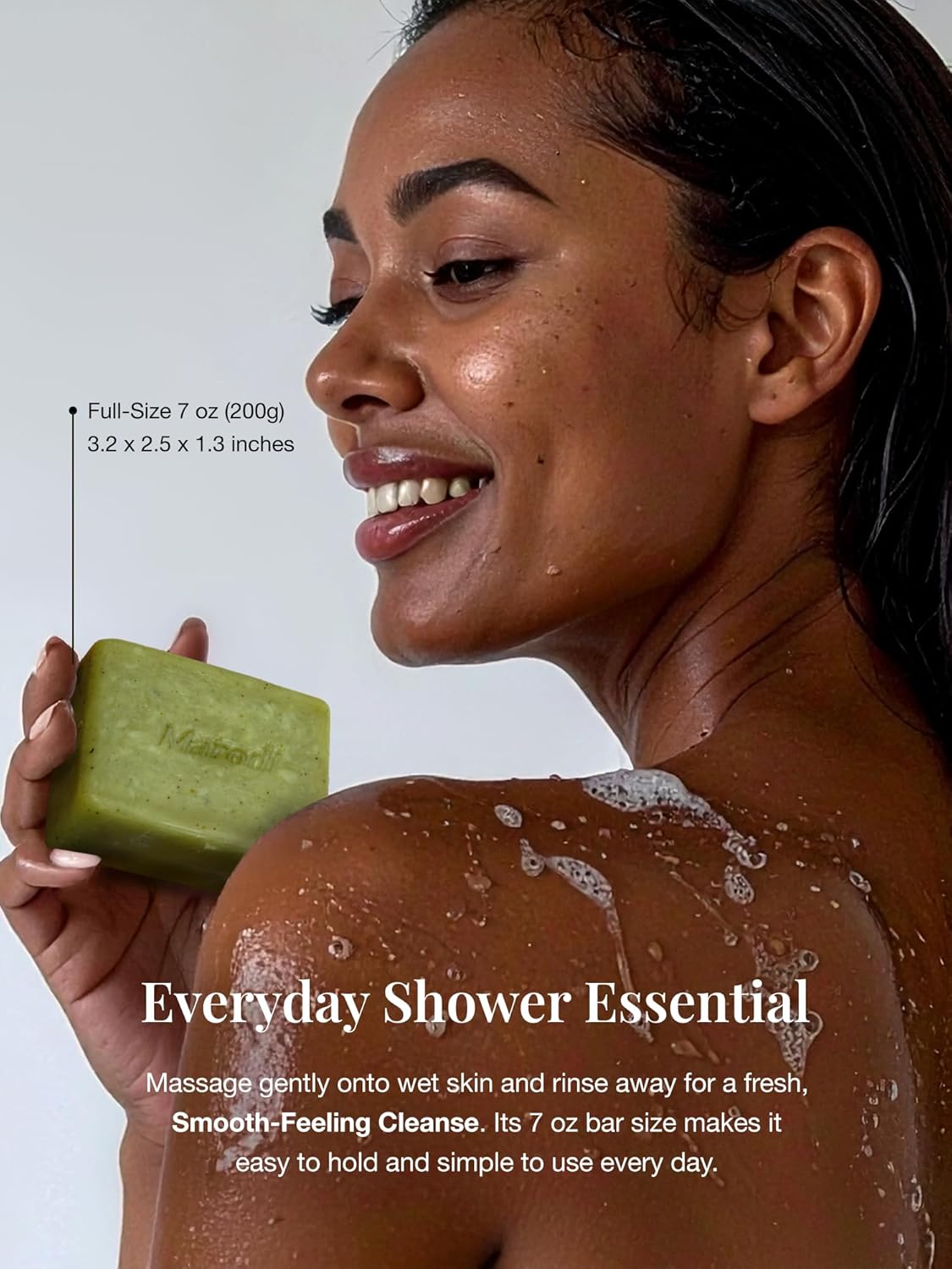 Skiennix Body Scrub Bar Soap - Korean Exfoliating Wash with Green Tea & Centella | 7 Oz Sunrise Mist