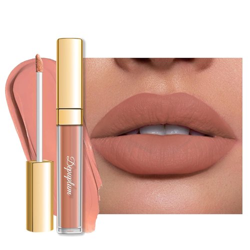 Depuplum Matte Nude Lipstick - Long-Lasting, Smudge-Proof Formula | DM27 Rosy Nude Shade