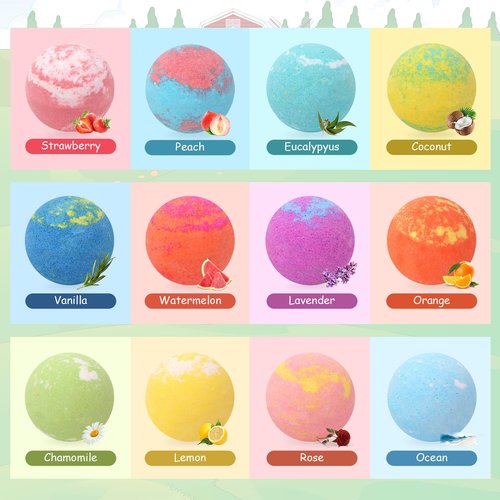 Bath Bombs for Kids with Surprise Inside for Girls Boys Toddlers Kids Bath Bombs Set with Toys Inside Safe Handmade Bubble Bath Fizzy Bath Bomb for Christmas