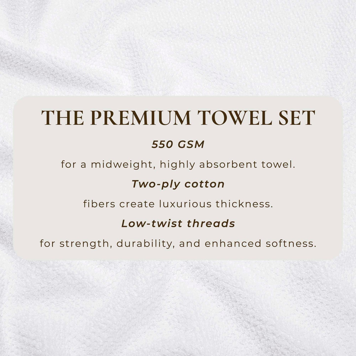 Great Bay Home White Bath Towels - 100% Cotton 4 Pack 54x27 Bath Towel Set - Absorbent, Quick-Drying, Durable Towels for Bathroom Decor - Low-Twist, Two-Ply Fibers (Optic White)
