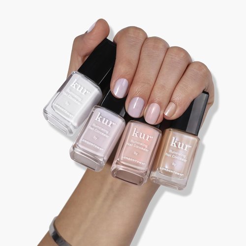 LONDONTOWN Illuminating Nail Concealer - Sheer Brightening Polish & Strengthener for Discolored Nails | 21+ Free, 0.4 Fl Oz