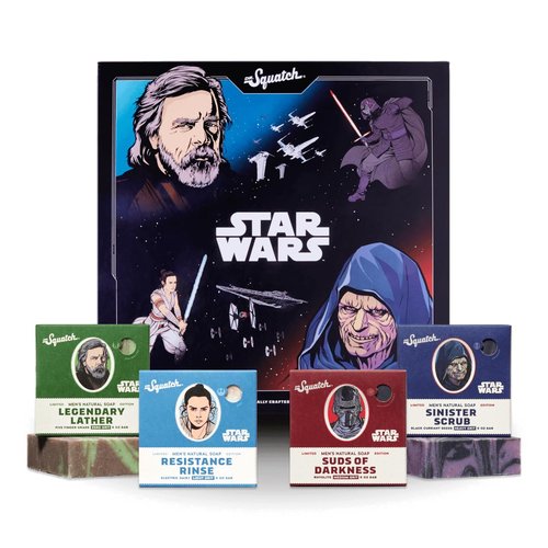 Dr. Squatch Star Wars Soap Bundle - 4 Bars with Collector’s Box | Legendary Lather & Unique Scents