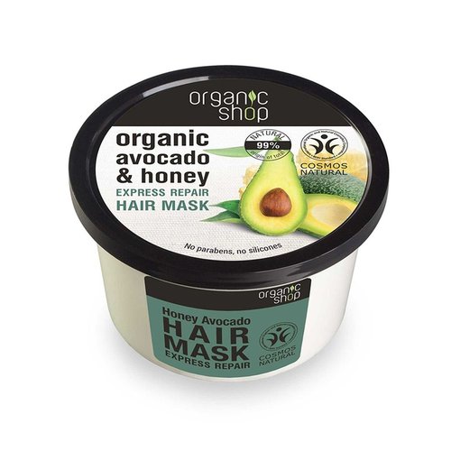 Organic Shop Hair Mask - Avocado & Olive Deep Conditioner for Hydration & Repair | 250 ml