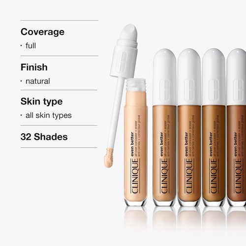Clinique Even Better Concealer - Full Coverage Makeup For Dark Undereye Circles | Hydrating With Hyaluronic Acid + Caffeine
