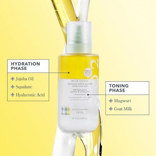 Beekman 1802 Milk RX Advanced Aging Cream & Hydrating Toner Set - Fragrance Free | 1.69 fl oz & 2 oz