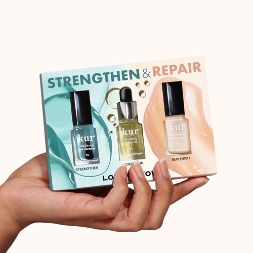 LONDONTOWN Strengthen & Repair Trio - Moisturizing Nail Care Set for Healthy Growth & Repair