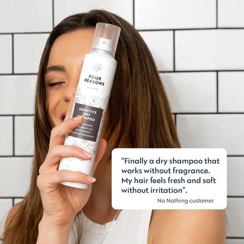 No nothing Volumizing Dry Shampoo - Fragrance Free, Talc-Free, Hypoallergenic, Vegan, Unscented Dry Shampoo for Women and Men, Sensitive Scalp - Absorbs Oil, Clear Finish, 5.3 oz