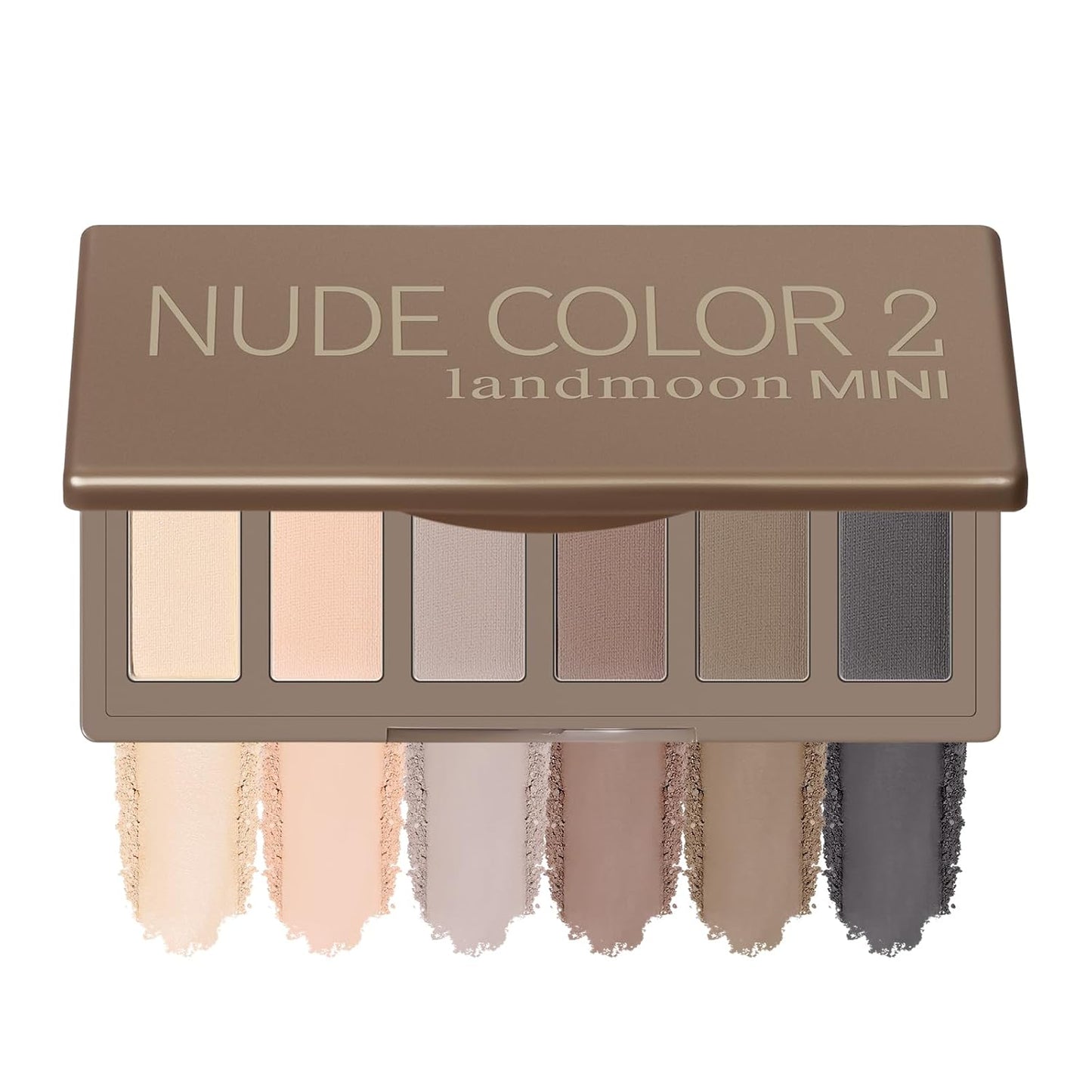 Skiennix Neutral Nude Matte Mini Eyeshadow Palette - 6 Highly Pigmented Shades for Travel | Long-Lasting Vegan Formula