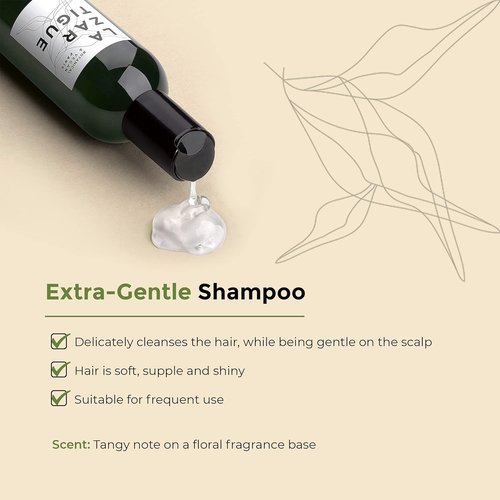 Lazartigue Extra Gentle Hair Shampoo - Prevents Irritation & Dandruff, Vegan & Sulfate-Free, 300ml