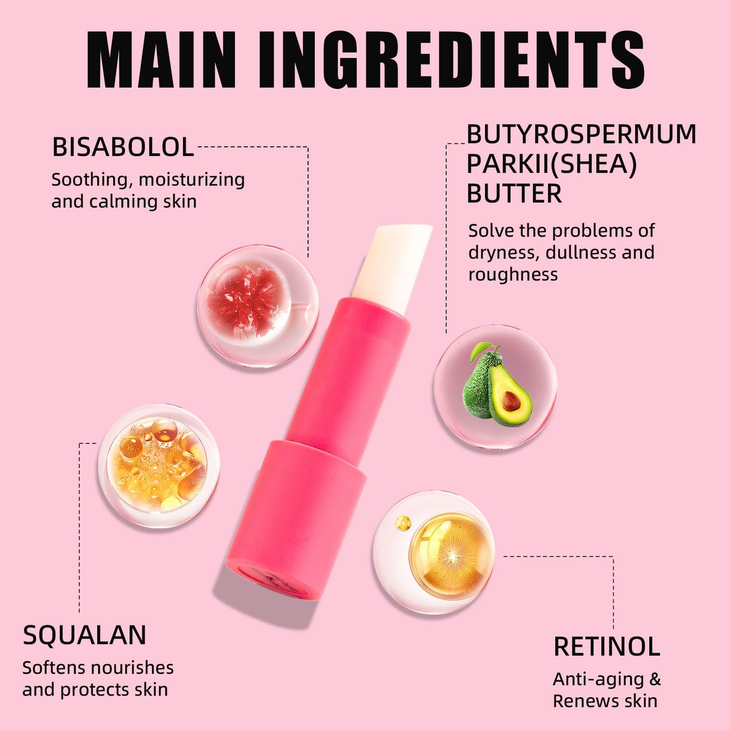 Soulight Retinol Eye Stick, Anti-Aging Eye Cream, Skincare for Wrinkles, Dark Circles, Puffiness - Retinol Eye Balm Moisturizes, Softens& Nourish Skin (Vanilla)