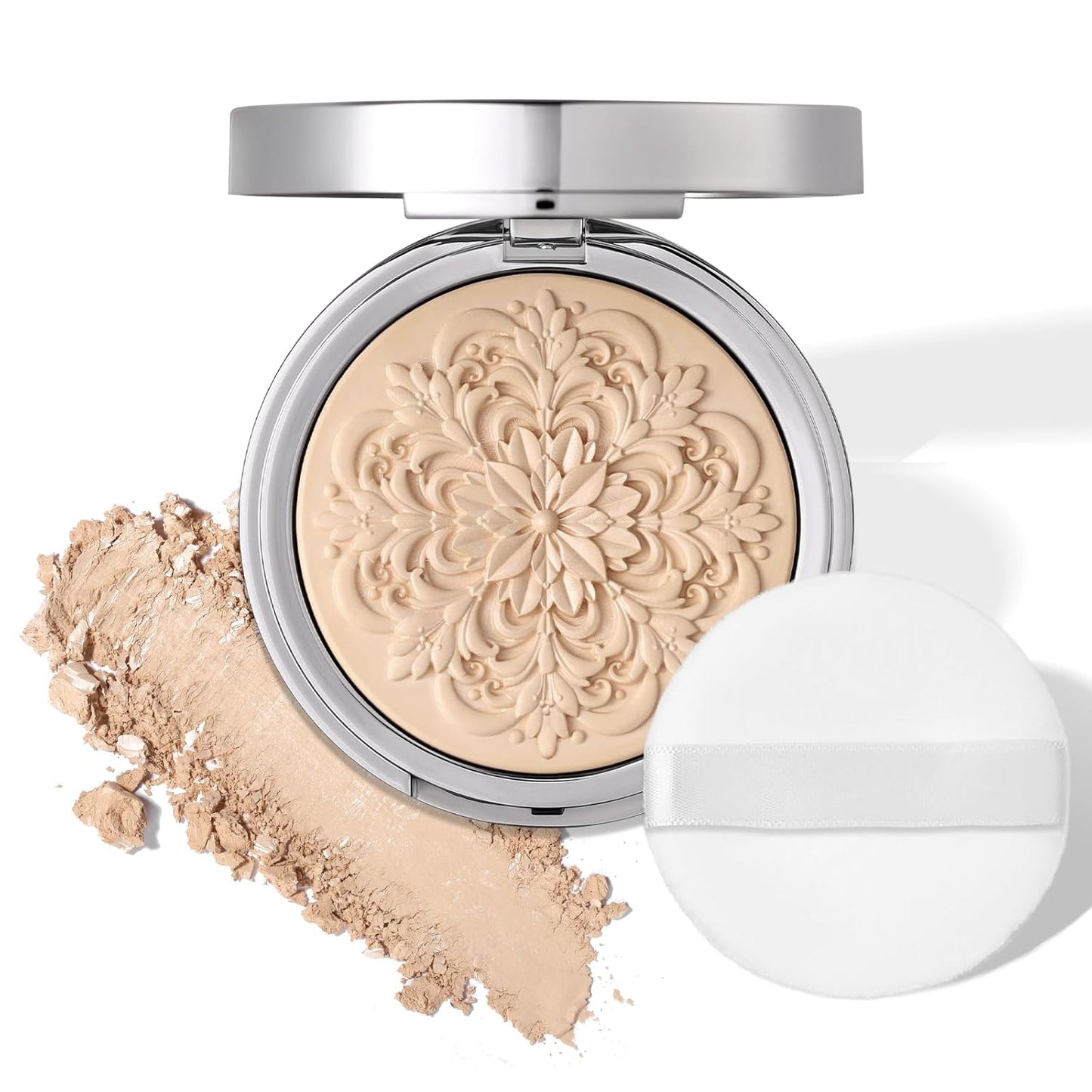 UCANBE Pressed Setting Powder - 2-in-1 Foundation & Oil Control, Hydrating | Long-Lasting Matte Finish (Fair)