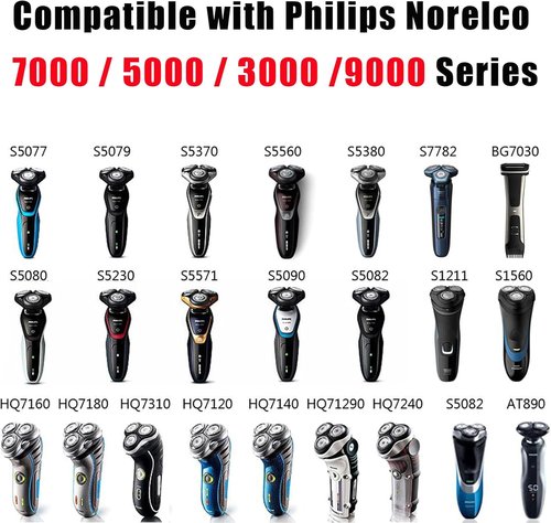 Philips 15V Charger - Compatible Power Supply for Norelco HQ8505, 7000, 5000, 3000, 9000 Series Shavers