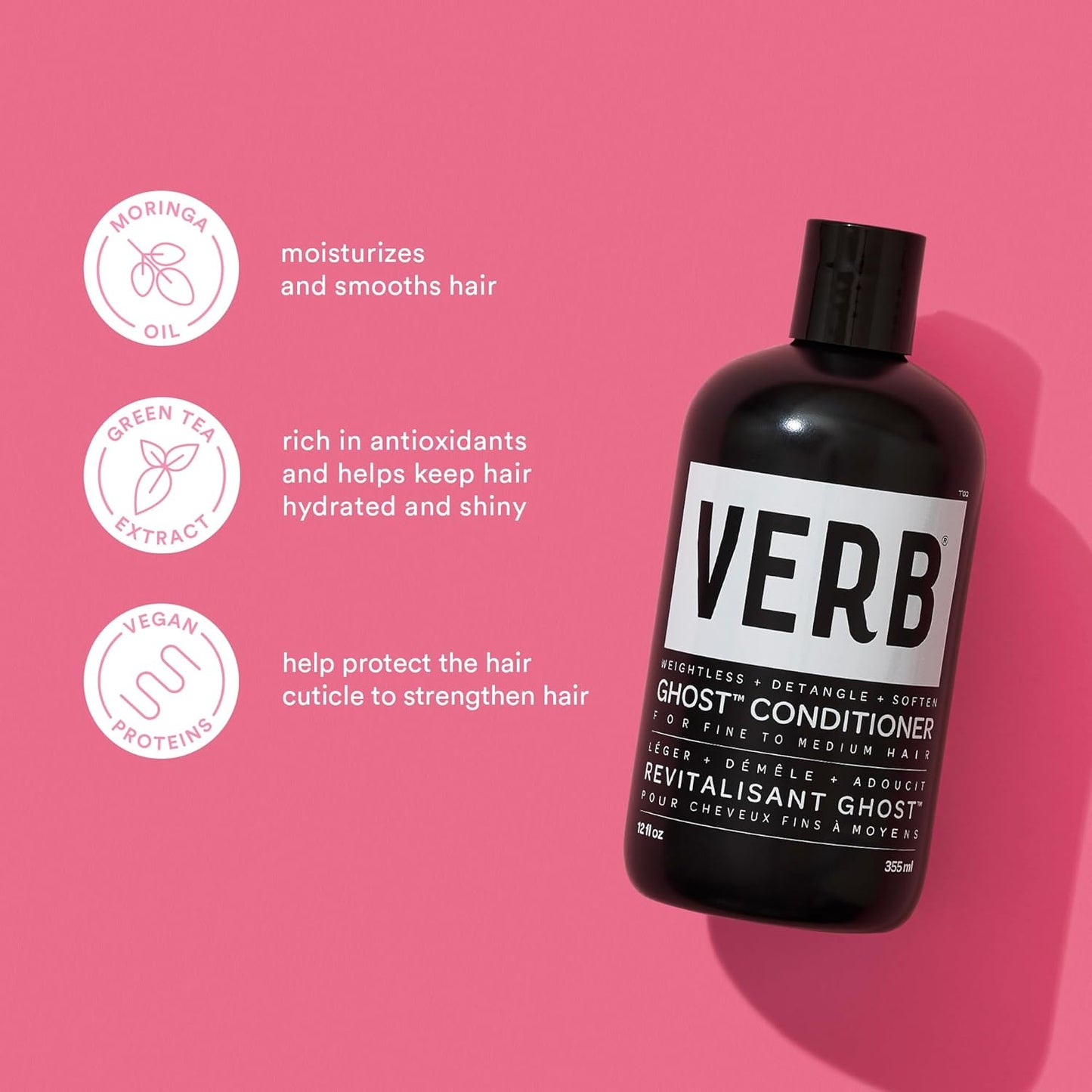 VERB Density Peptide Shampoo - Thicken Hair & Reduce Shedding - Moisturizes Fine, Weighed Down Hair