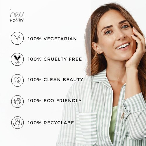 Hey Honey Skincare Instant Rosacea Relief Cream - Calming Moisturizer for Sensitive Skin | Oil-Free with Honey & Propolis | 2.2 Oz
