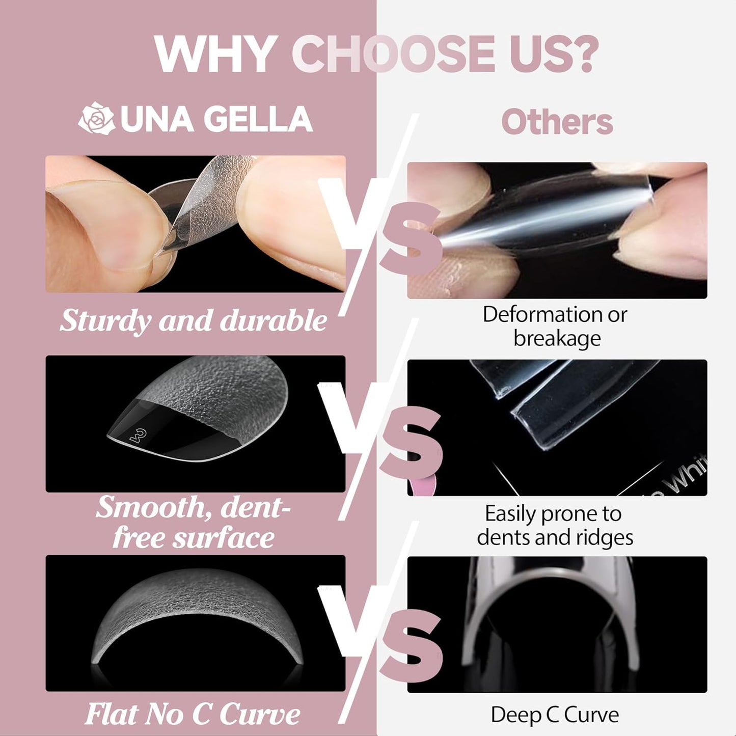 UNA GELLA Gel Nail Glue, Solid Nails Gl ue Gel 40g Lamp Curing Needed Soak Off G LUE Strong Nail G LUE G el for Acrylic Fake Nails Tips Extension Press On Nails for Gelly Tips