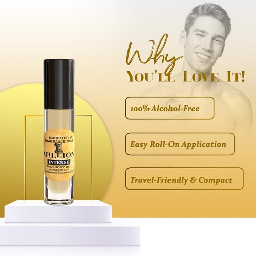 MOBETTER FRAGRANCE OILS 1 Millionth of a Second Intense Men Cologne Body Oil