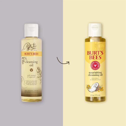 Burt's Bees Nourishing Cleansing Oil - Coconut & Argan Oils for Normal to Dry Skin | 6 Fl. Oz.