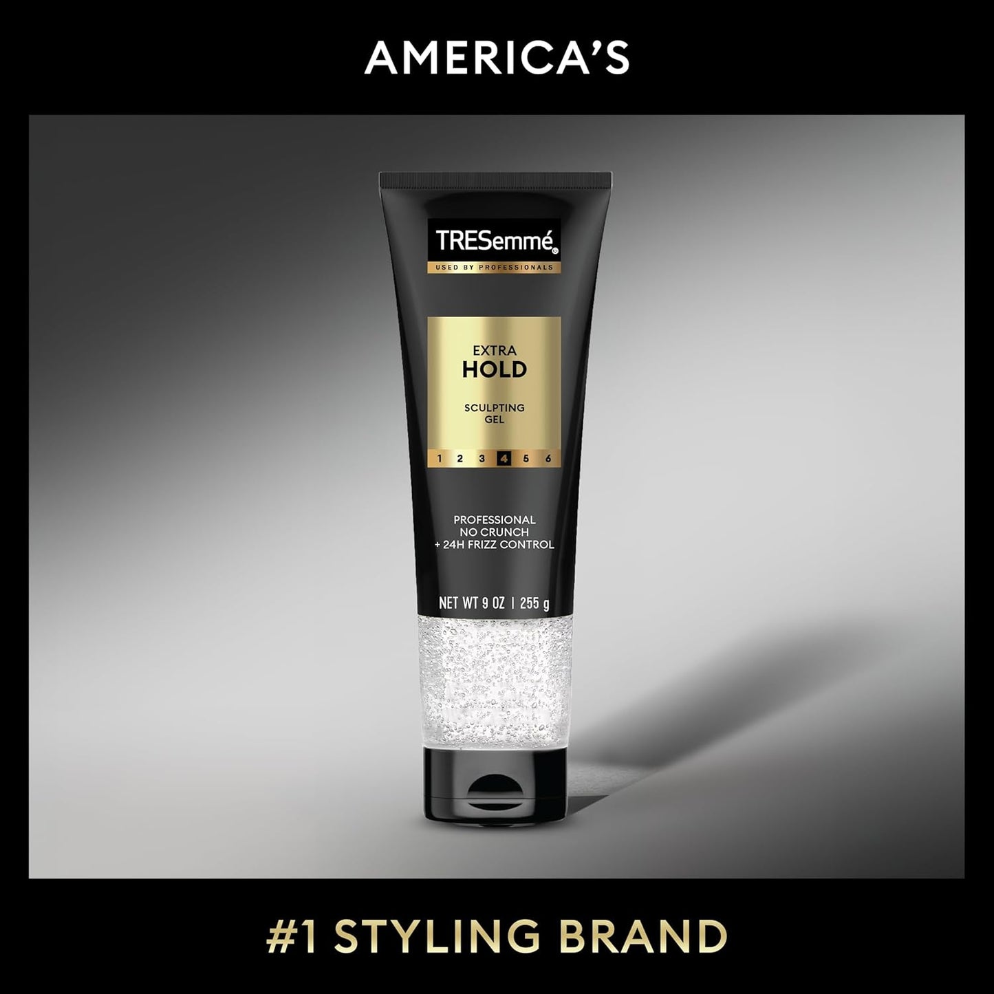 TRESemmé Extra Hold Hair Gel - Alcohol-Free Formula for 24-Hour Frizz Control | 9 oz (Pack of 6)